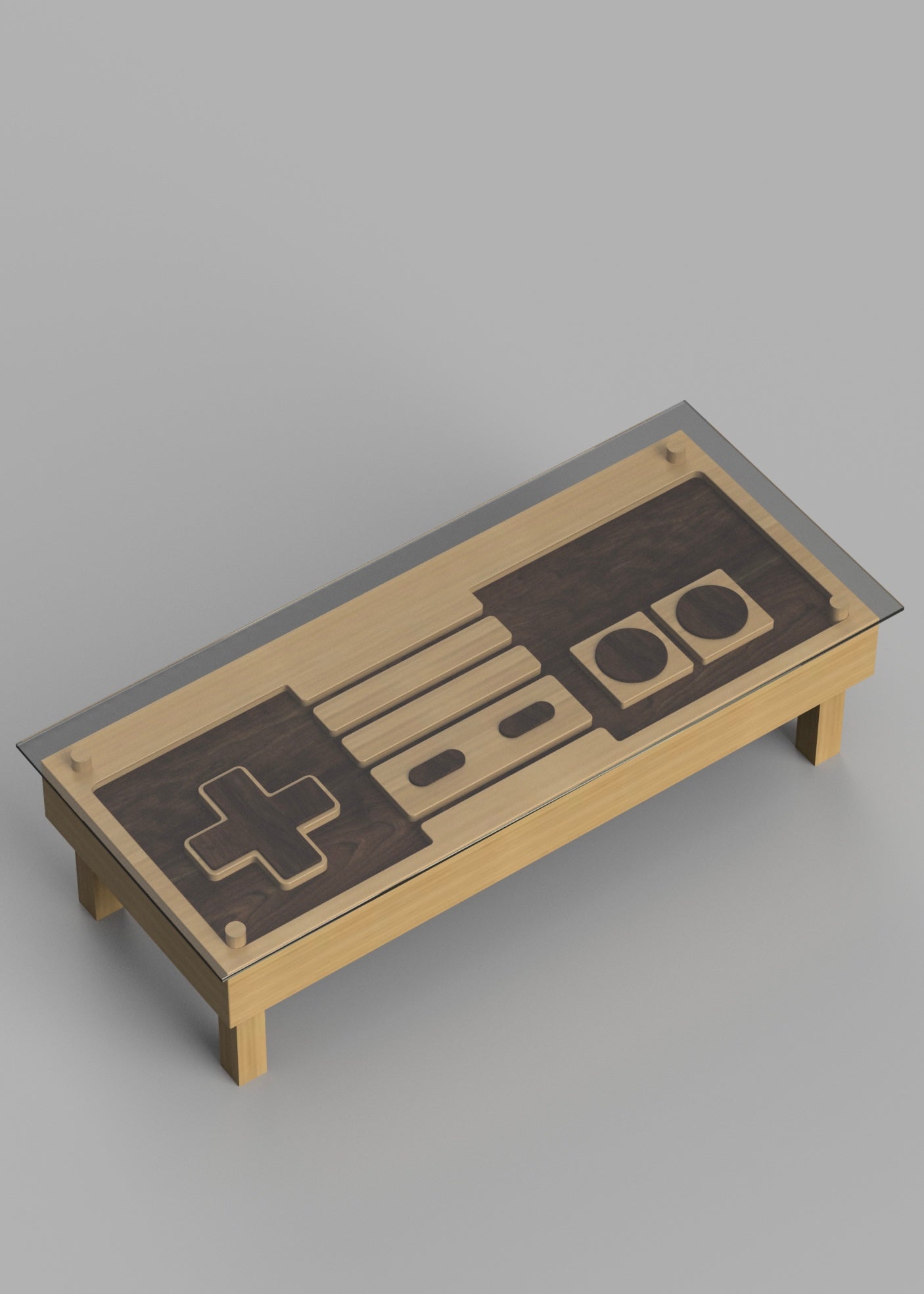 Retro Gaming Controller Tisch - Plan