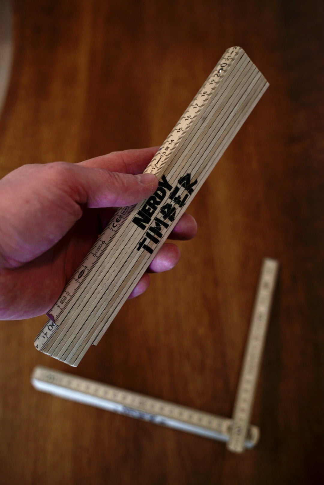 Nerdy Timber Holz-Gliedermaßstab 2m