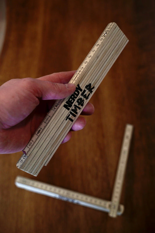 Nerdy Timber Holz-Gliedermaßstab 2m